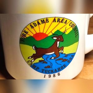 Vintage 1986 Boys Scouts Camp Tuckahoe Scout Mug